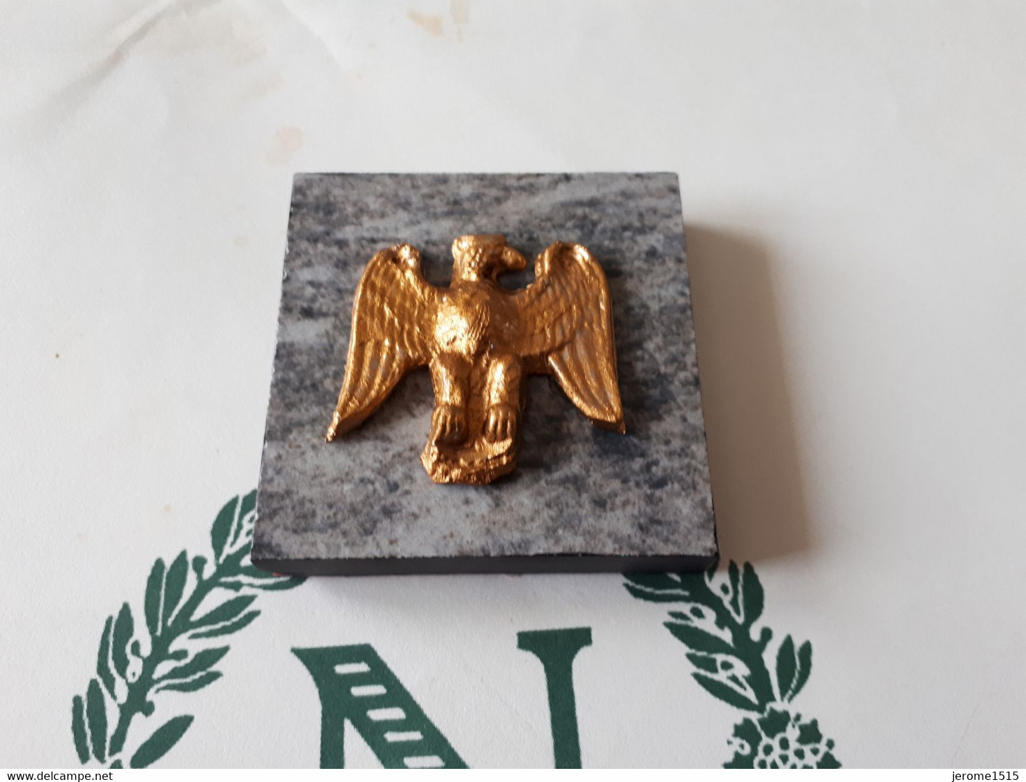 Petit Presse Papier Aigle Premier Empire Sur Grès & - Paper-weights