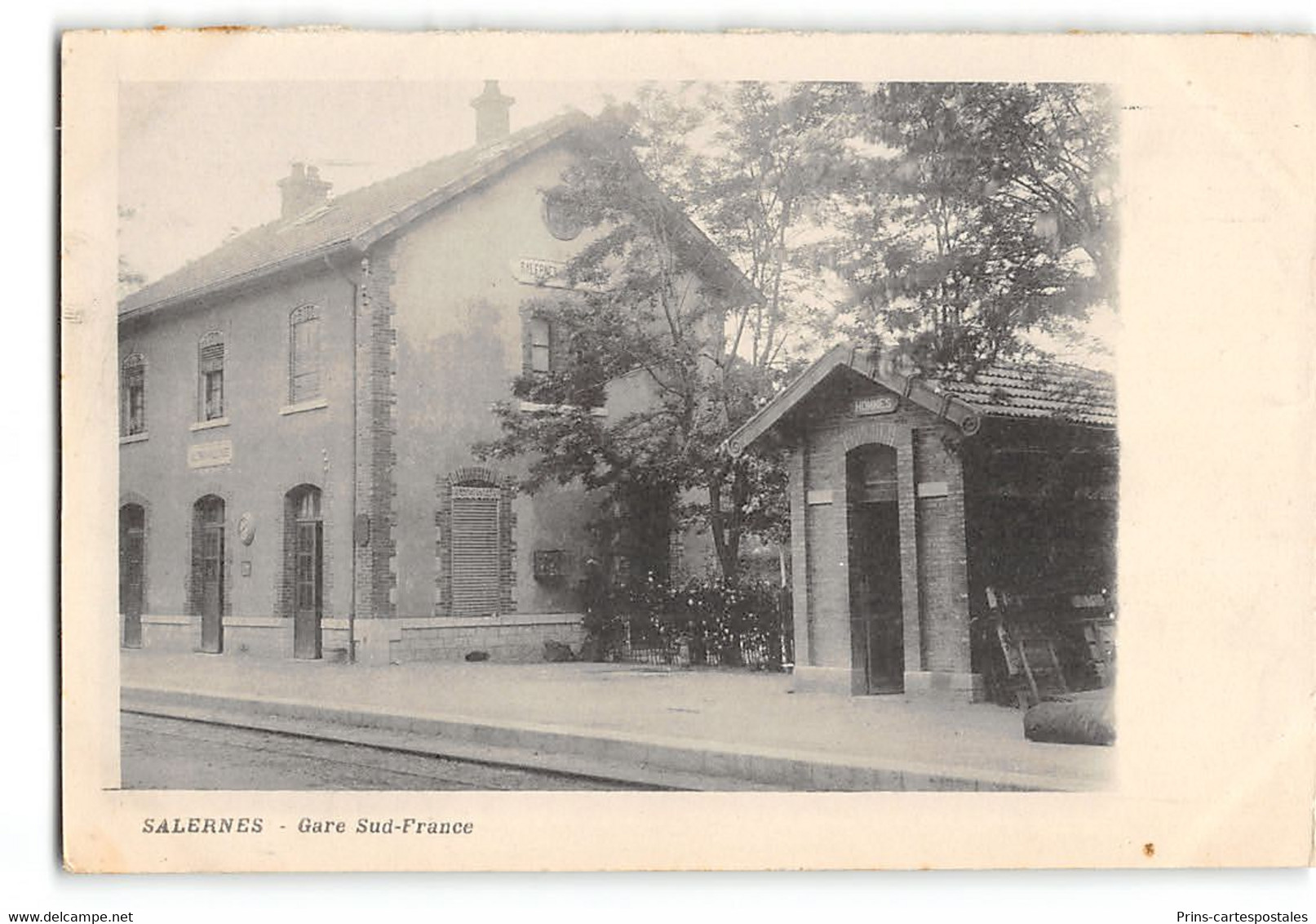 CPA 84 Salernes Gare Du Sud France - Salernes