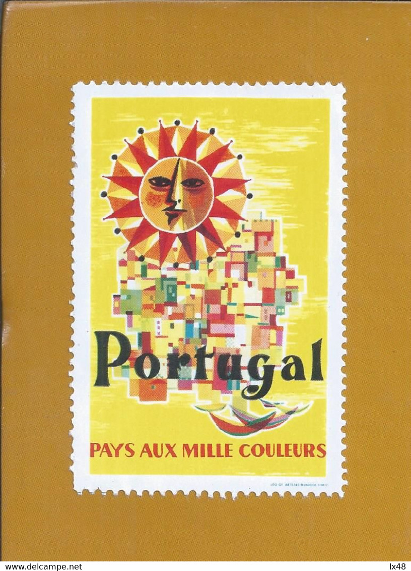 Vinheta Do Sol Em Portugal. Vignette Of Sun In Portugal. Country Of A Thousand Colors. Zonlicht. Sun Light. Sonnenlicht. - Local Post Stamps