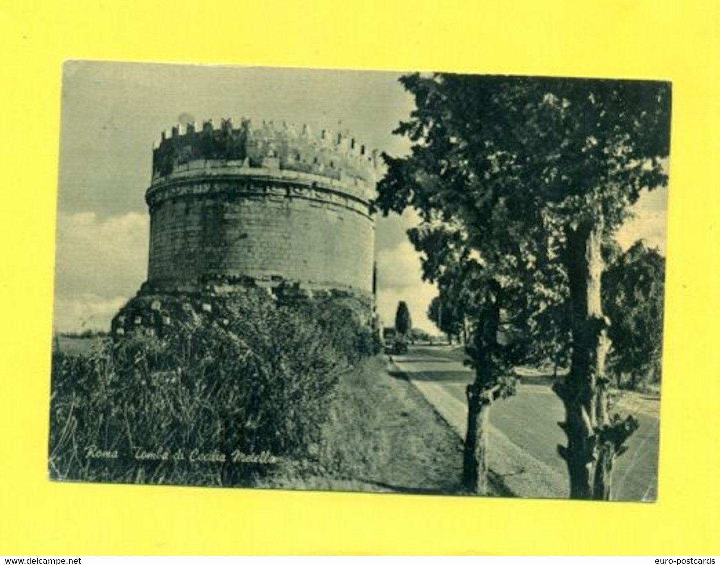 PER ESTERO-TARGHETTE-STORIA POSTALE-ANNULLI A TARGHETTA-   SU CARTOLINA-SIRACUSANA--MARCOFILIA-ROMA- - 1946-60: Poststempel