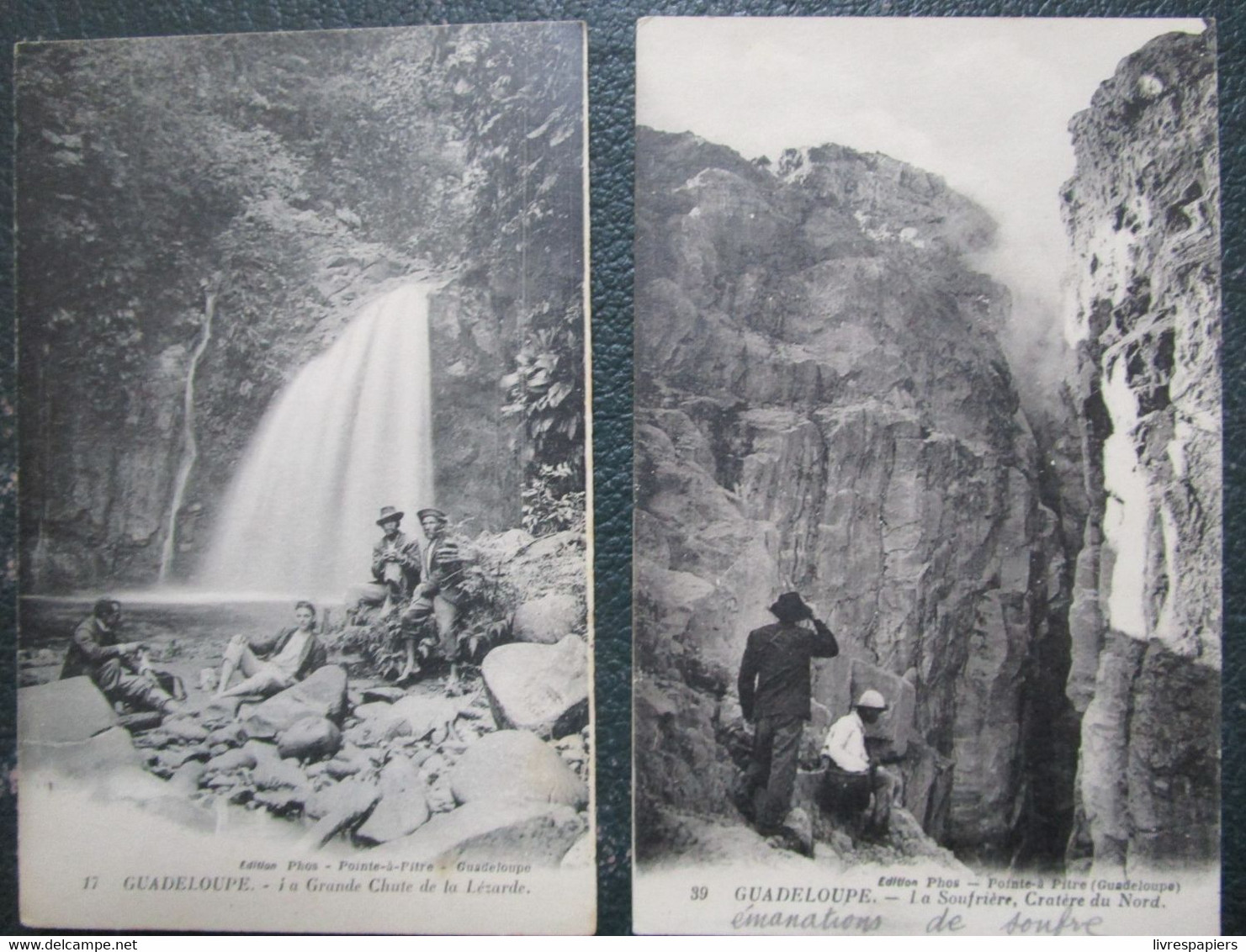 Guadeloupe Lot 2  Cpa Chute Lezarde  Et Cratere Nord - Sonstige & Ohne Zuordnung