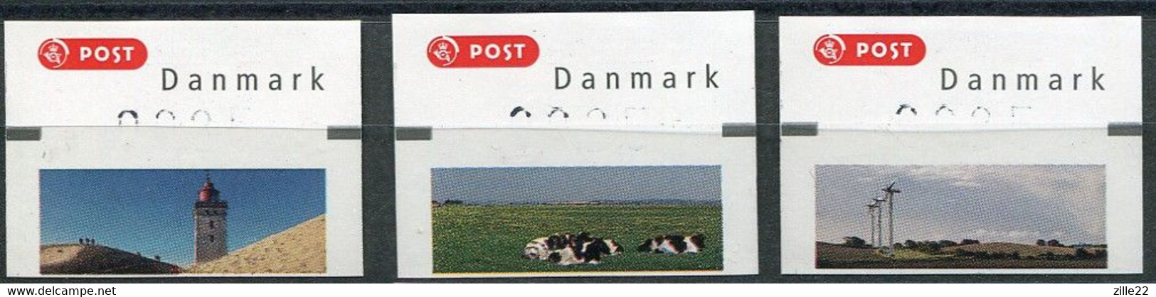 Denmark Dänemark Mi# ATM 29-31 Places, Postfrisch/MNH - Part Of Value Omitted - Machine Labels [ATM]