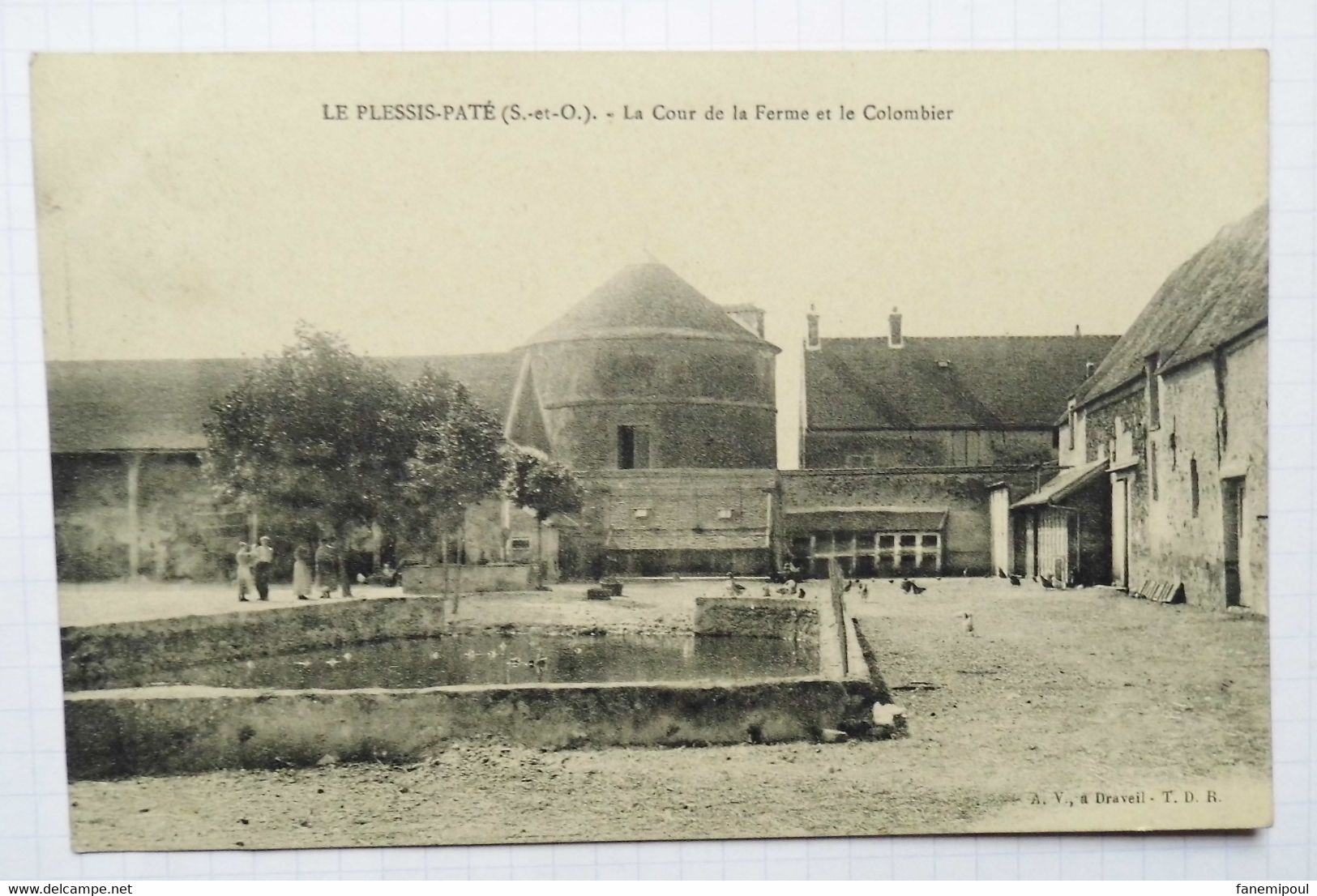 LE PLESSIS-PATÉ  -  La Cour De La Ferme Et Le Colombier - Other & Unclassified