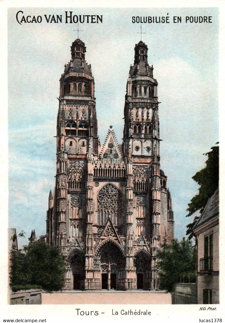 CHROMO Chocolat Van Houten Tours La Cathédrale - Van Houten