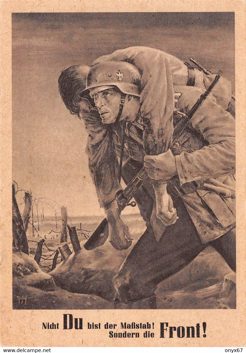 GF-Militaire Allemand Soldaten Propagande Allemande-Deuxième Guerre-NSDAP-REICH-39-45-Allemagne-Briefmarken-Deutschland - Weltkrieg 1939-45
