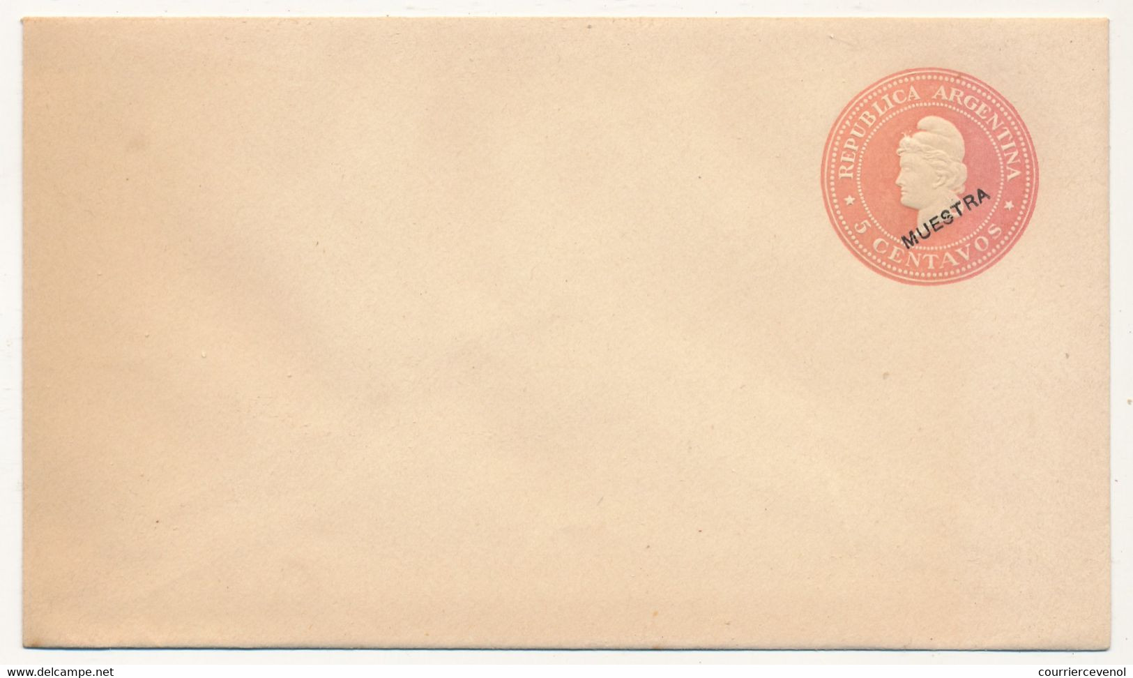 ARGENTINE - Entier Postal - Enveloppe - 5 Centavos (MUESTRA) - Postwaardestukken