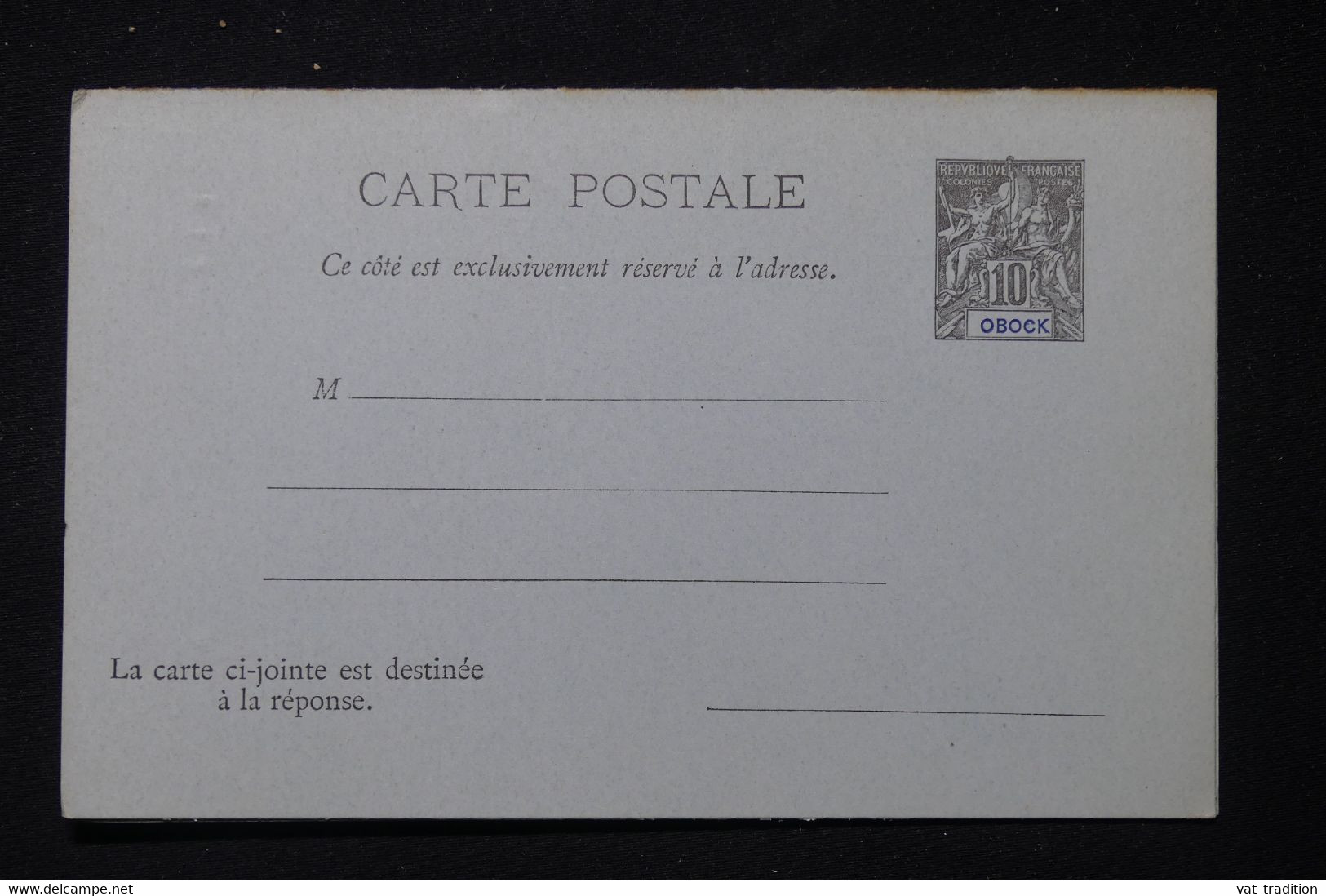 OBOCK - Entier Postal Type Groupe, Non Circulé - L 87217 - Cartas & Documentos