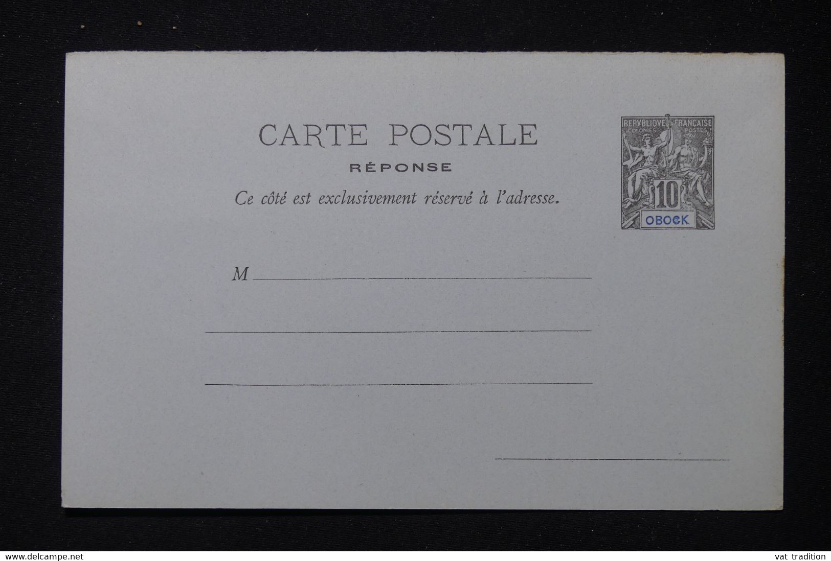 OBOCK - Entier Postal Type Groupe ( Réponse ), Non Circulé - L 87218 - Brieven En Documenten