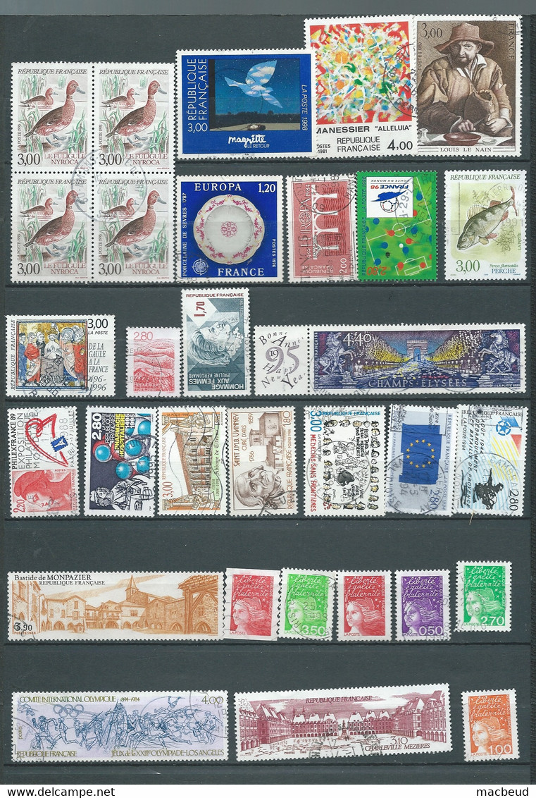 France Lot De 30 Timbres De France Oblitérés   -  Pal 1303 - Autres & Non Classés