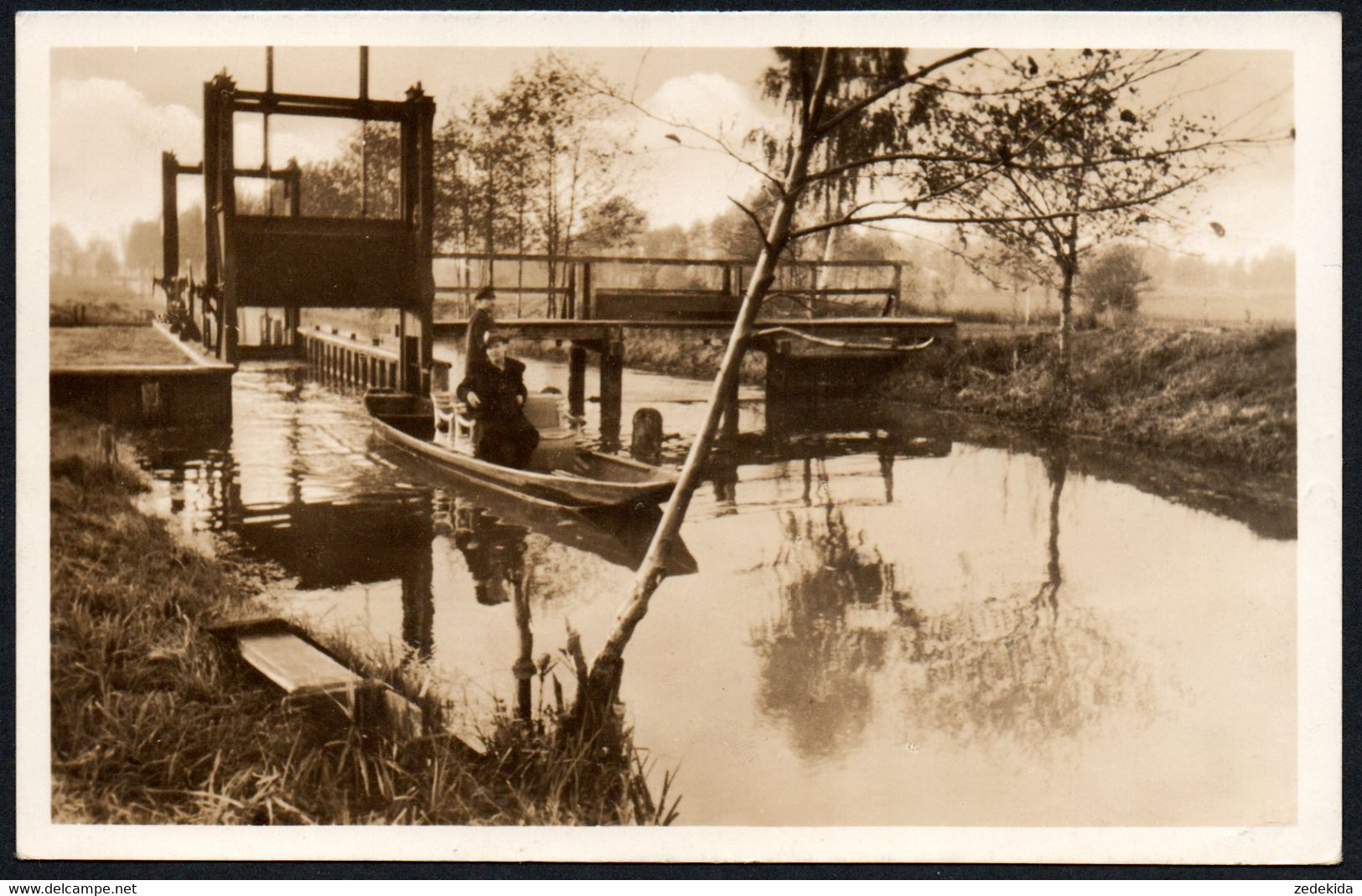 E7721 - Spreewald Schleuse - Thüringer Bilderdienst - Lübben (Spreewald)