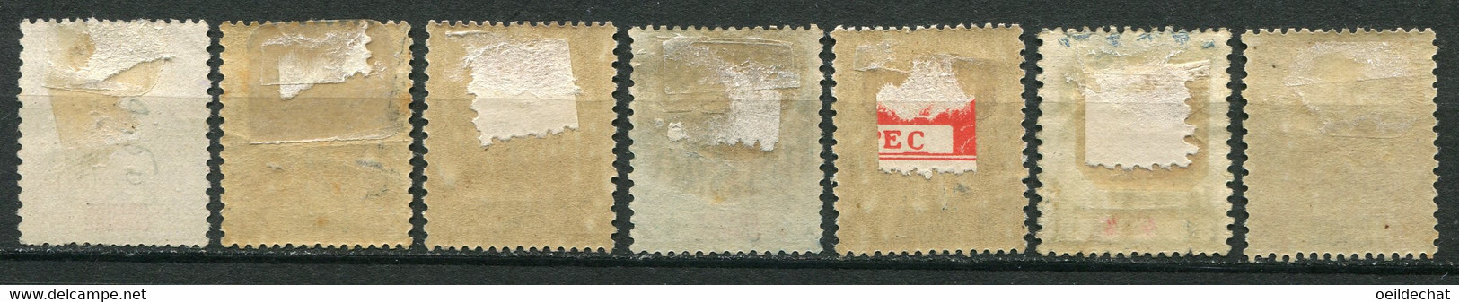 20802 Grande Comore N°1/6, 10 */° Type Groupe  1897  B/TB - Unused Stamps