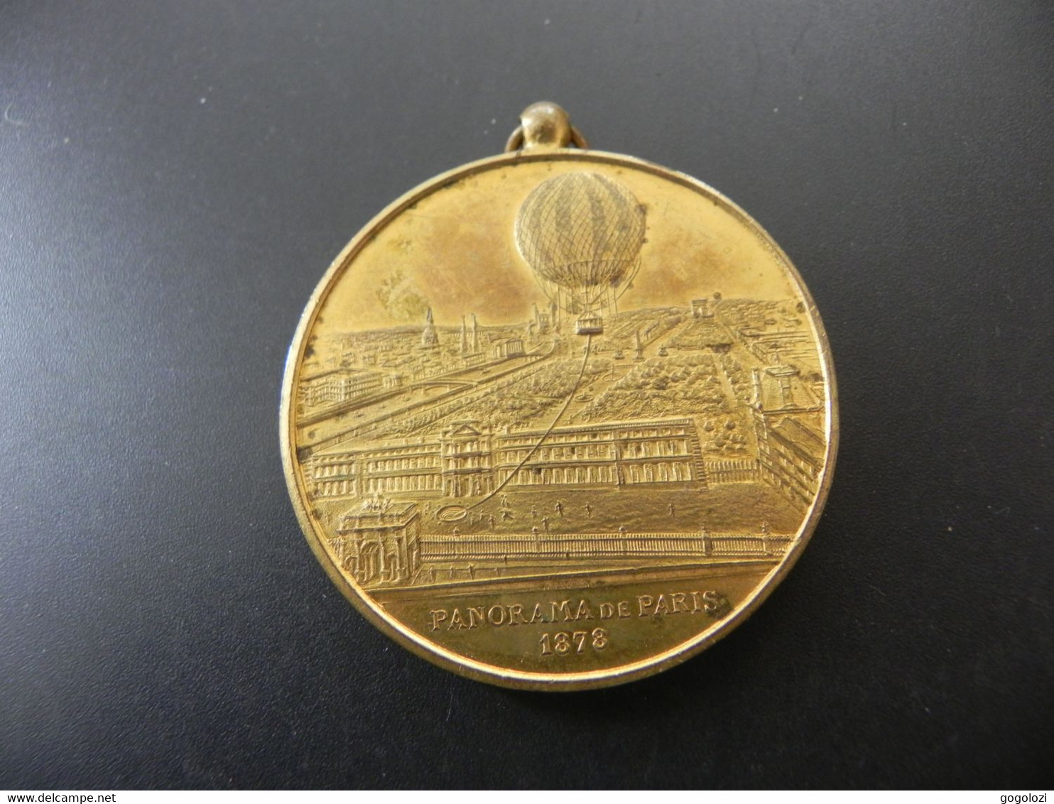 Medaille Paris Ascension Grand Ballon Captif à Vapeur De Henry Giffard 1878 - Altri & Non Classificati