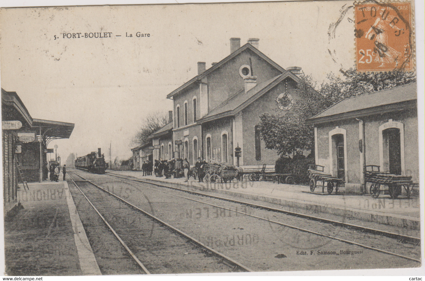 D37 - PORT BOULET - LA GARE - Vue Intérieure - Train - Nombreuses Personnes - Vélo - Chariots De Bagages - Other & Unclassified