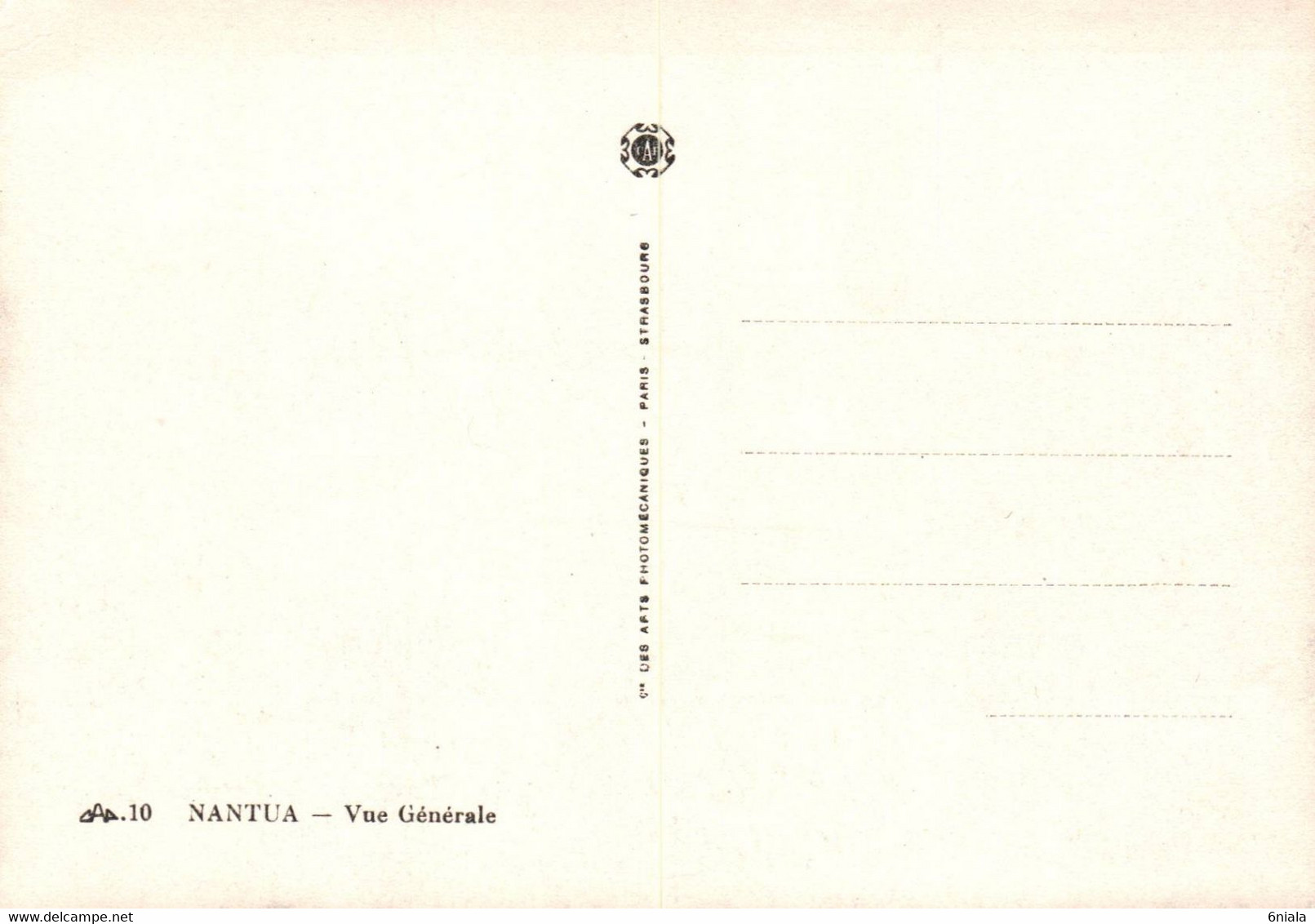 6156 Carte Postale  NANTUA Vue Générale   (scan Recto-verso) 01 Ain - Nantua