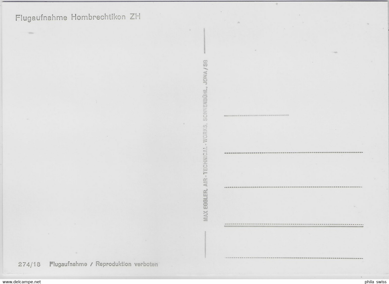 Flugaufnahme Hombrechtikon ZH Fliegeraufnahme - Hombrechtikon