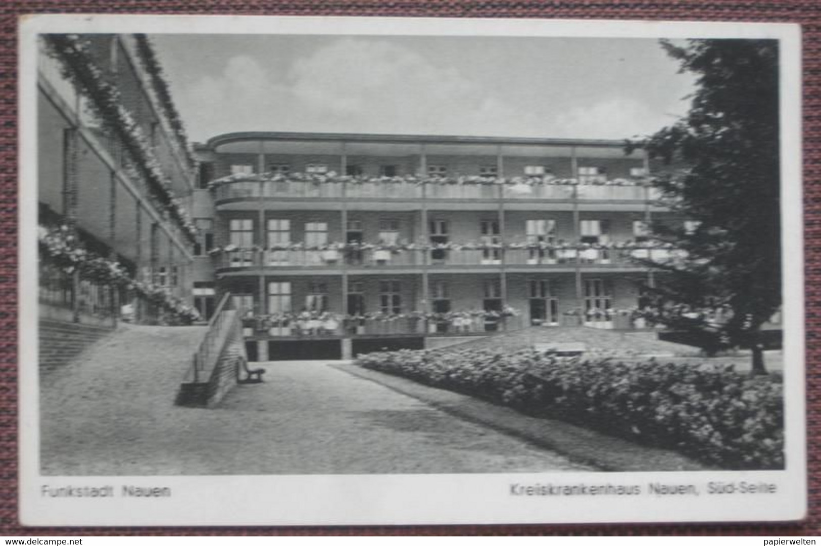 Nauen (Havelland) - Kreiskrankenhaus Südseite 1943 / Feldpost - Nauen