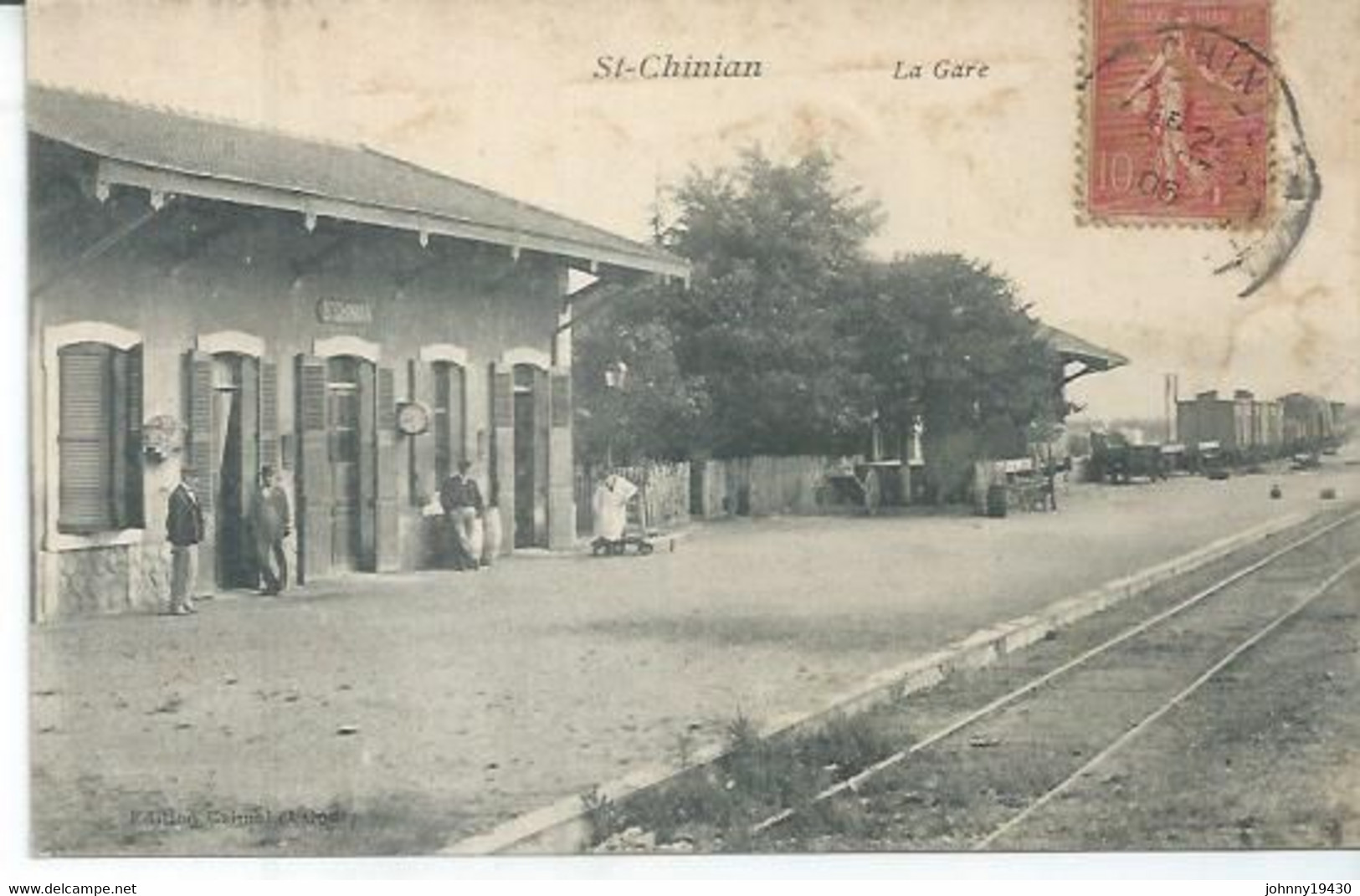 St-CHINIAN -  LA GARE  ( Animées ) - Andere & Zonder Classificatie