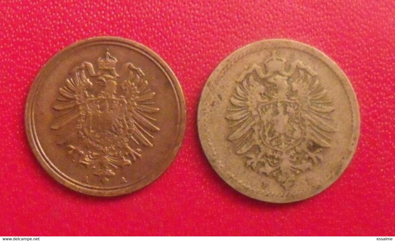 Allemagne. Empire. 2 Pièces De 1 (1888 A) Et 5 (1888 F) Pfennig. - 5 Pfennig