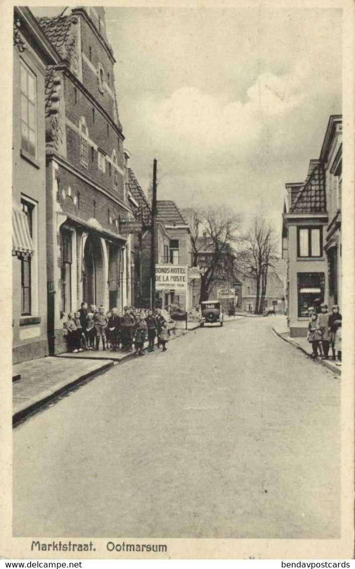 Nederland, OOTMARSUM, Marktstraat, Volk En Auto (1943) Ansichtkaart - Ootmarsum