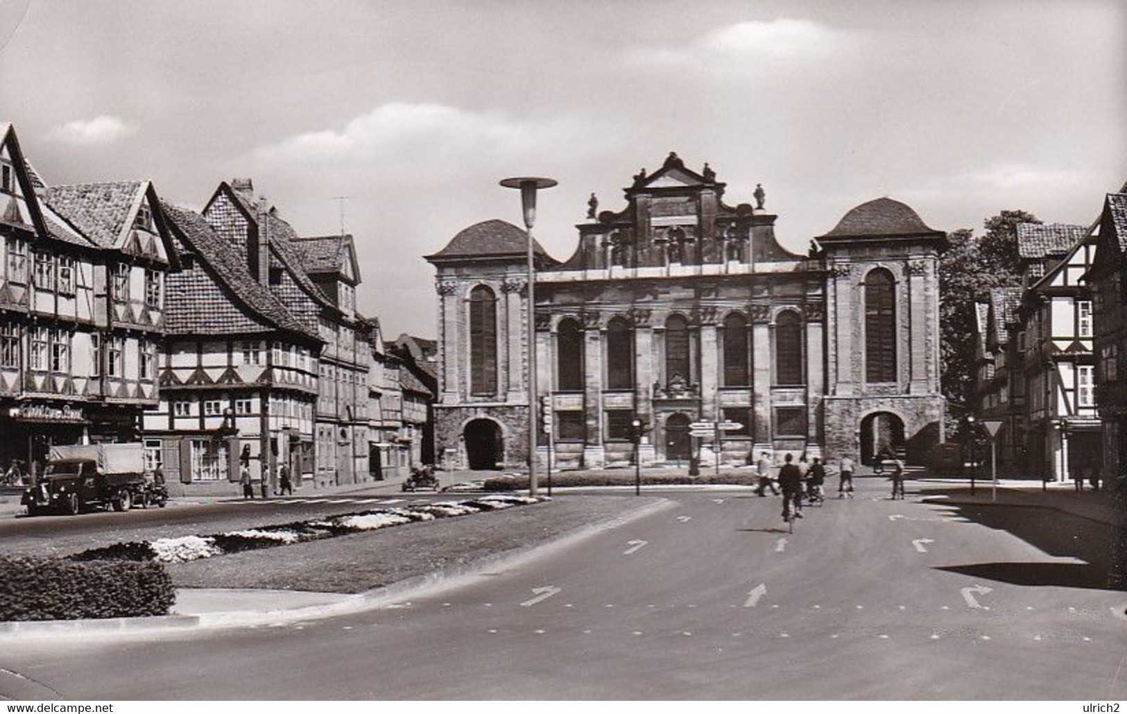 AK Wolfenbüttel - Garnisonkirche Am Heumarkt - Werbestempel 40 Jahre Deutsche Luftpost - 1959 (54223) - Wolfenbuettel