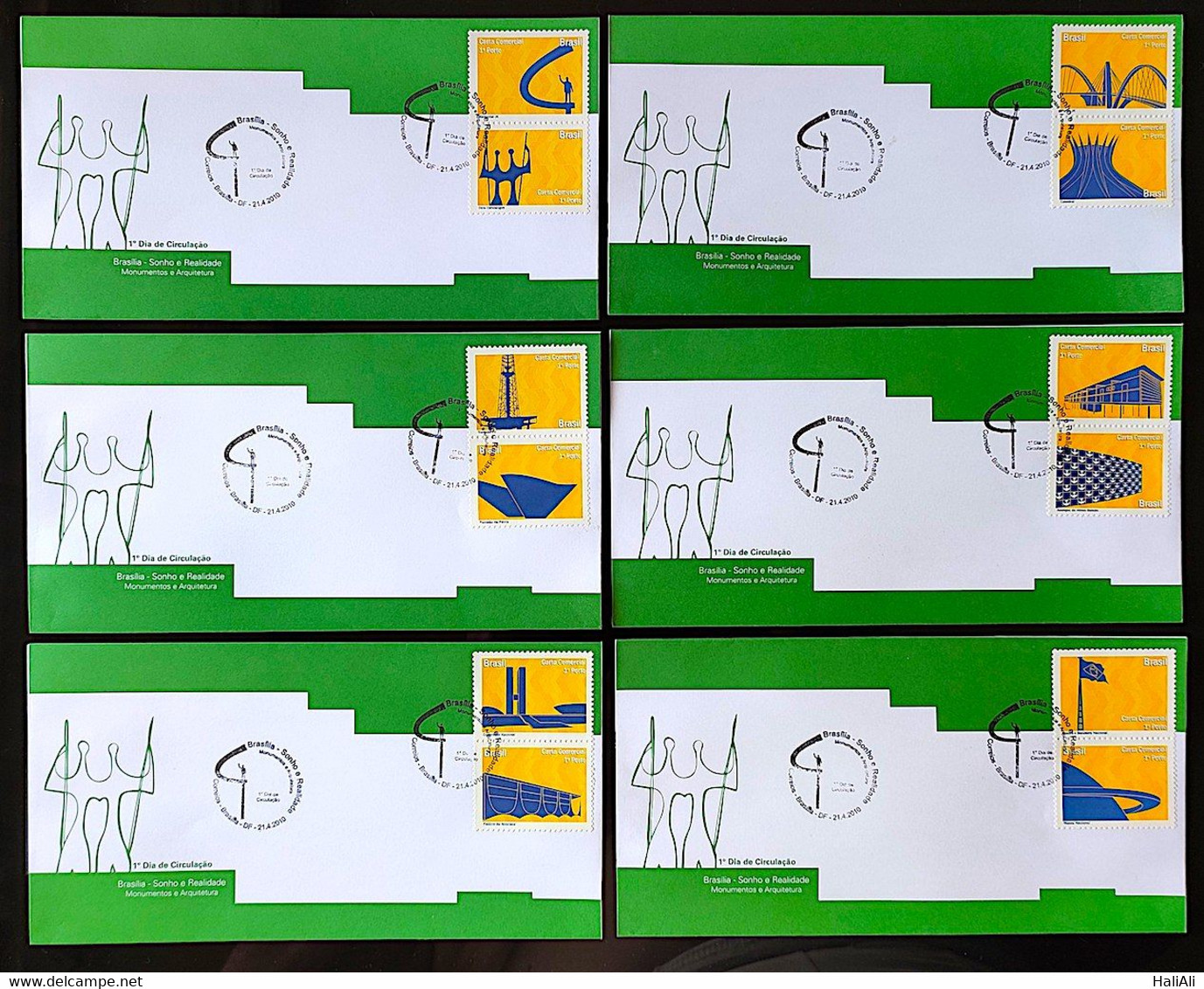 Brazil Envelope FDC Brasilia Selo Personalizado Sonho E Realidade - Other & Unclassified