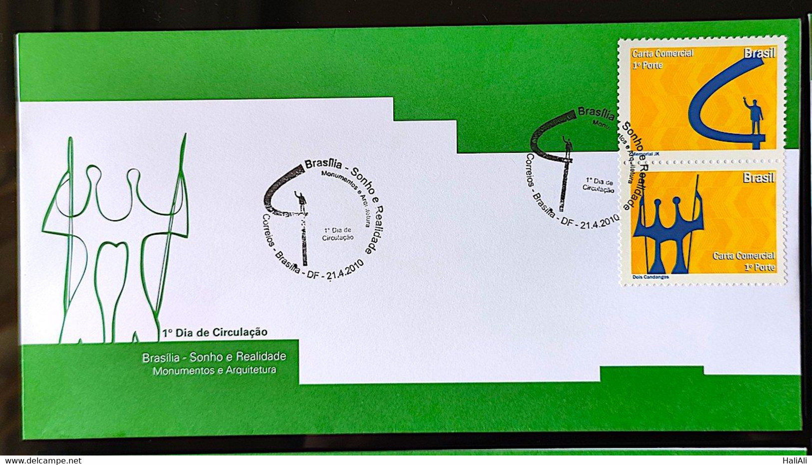 Brazil Envelope FDC Brasilia Selo Personalizado Sonho E Realidade - Other & Unclassified
