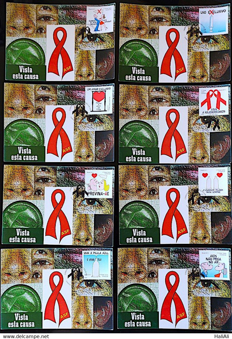 BRAZIL Maximo Postal Campanha Contra A Aids Vista Esta Causa Saude Cartao Postal - Other & Unclassified