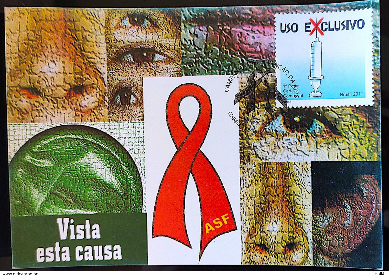 BRAZIL Maximo Postal Campanha Contra A Aids Vista Esta Causa Saude Cartao Postal - Autres & Non Classés