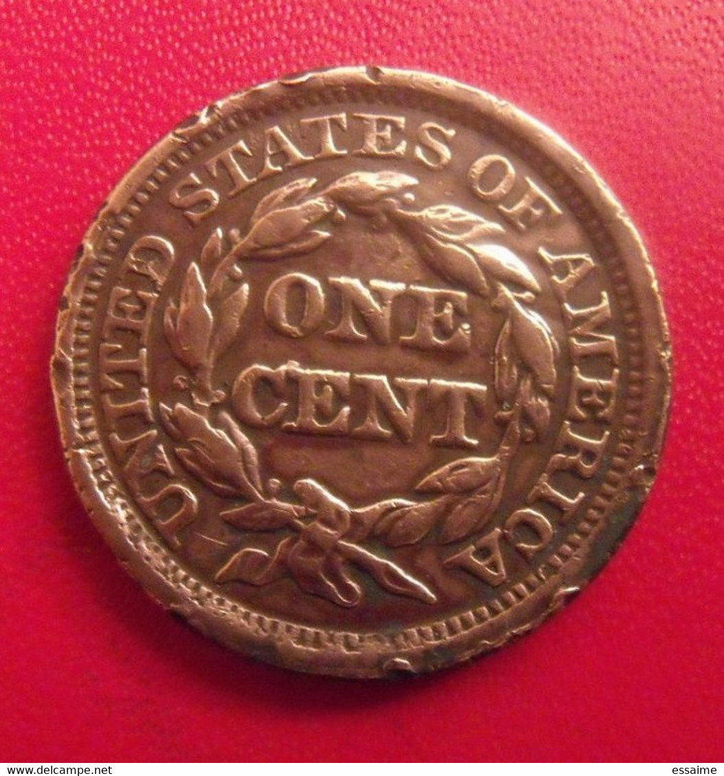 USA. United States Of America. One Cent 1849. Braided Hair - Lotti