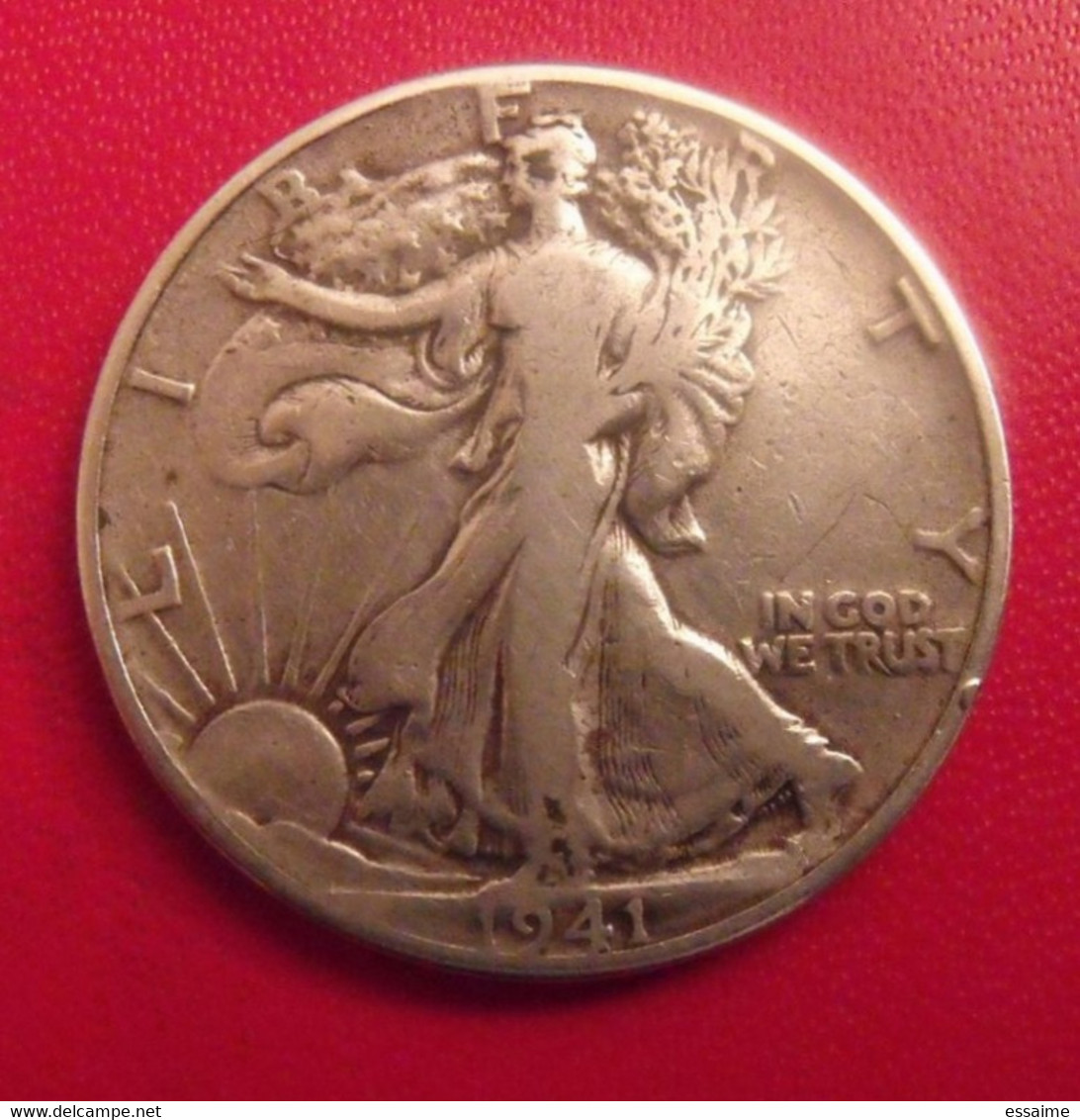 USA. United States Of America. Half Dollar 1941 - 1916-1947: Liberty Walking (Liberté Marchant)