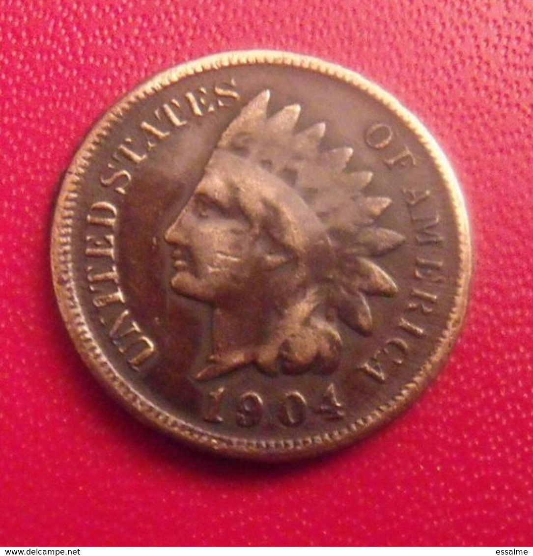 USA. United States Of America. One Cent 1904. Indian - 1859-1909: Indian Head