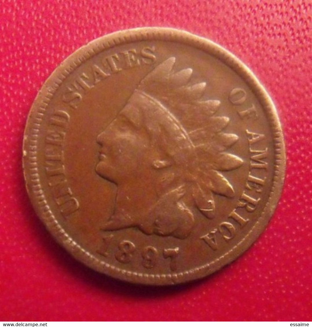 USA. United States Of America. One Cent 1897. Indian - 1859-1909: Indian Head