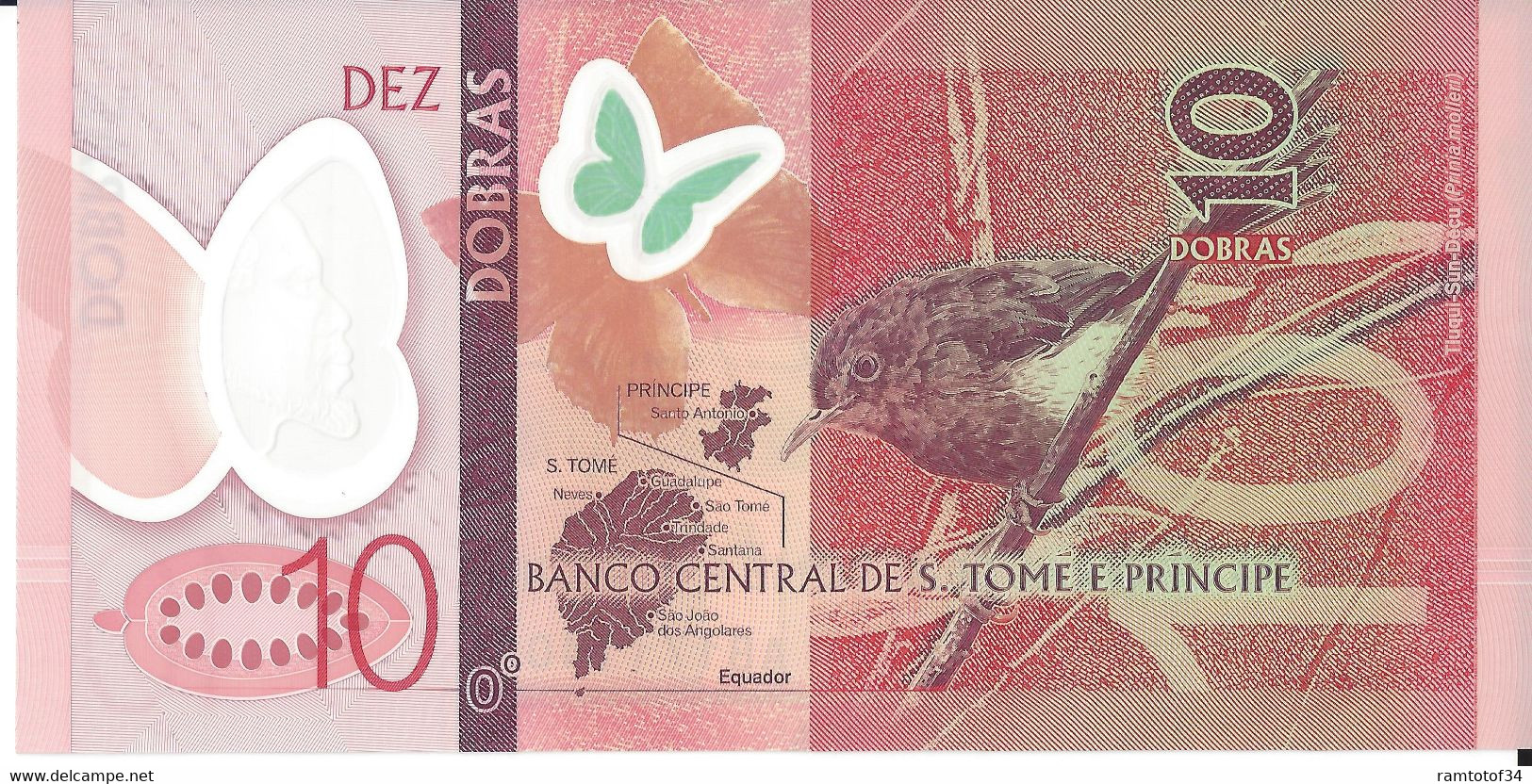 SAO TOMÉ-ET-PRINCIPE - 10 Dobras 2016 UNC - Sao Tome And Principe