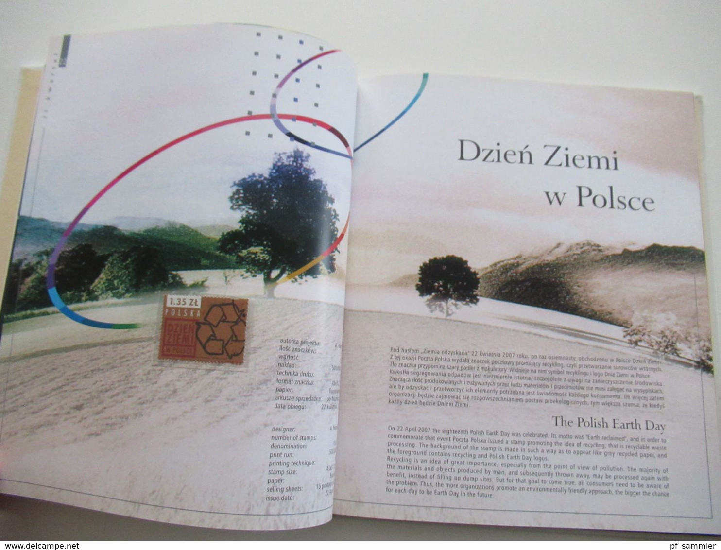 Polen Jahrbuch 2007 Book of Postage Stamps / ksiega znaczkow pocztowych Jahrgang 2007 mit gestempelten Marken / o