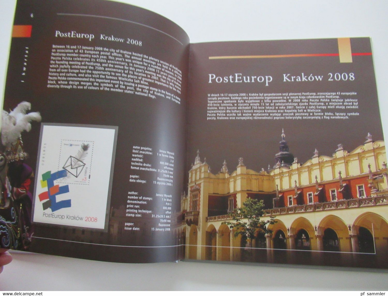 Polen Jahrbuch 2008 Book of Postage Stamps / ksiega znaczkow pocztowych Jahrgang 2008 postfrische Marken / ** / Nominale