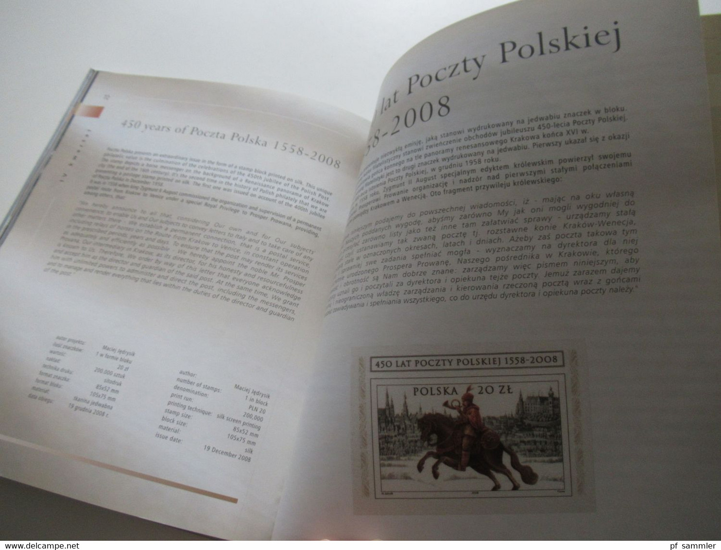 Polen Jahrbuch 2008 Book of Postage Stamps / ksiega znaczkow pocztowych Jahrgang 2008 postfrische Marken / ** / Nominale