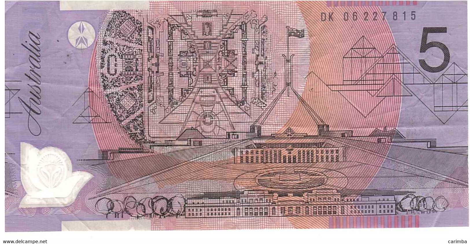 5 DOLLARS - 1992-2001 (polymère)