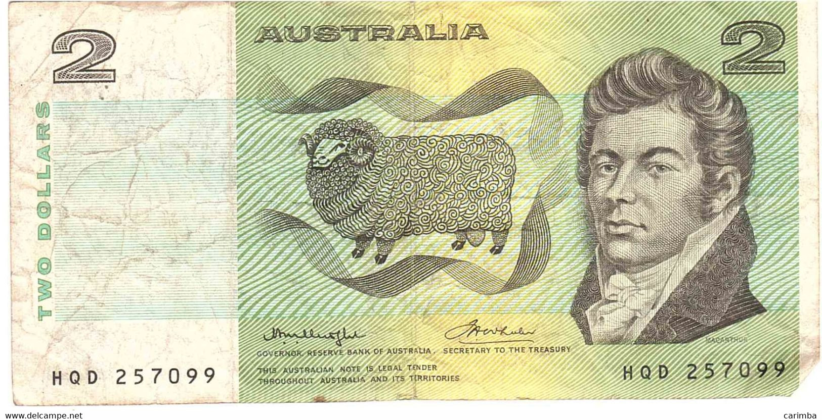 2 DOLLARS - 1992-2001 (polymeerbiljetten)
