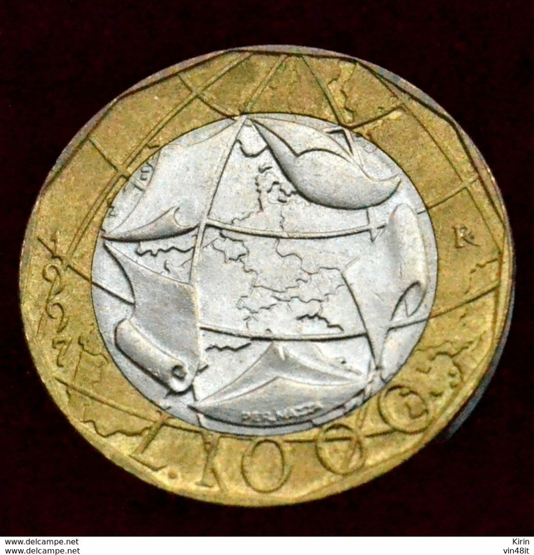 1997 - ITALIA REPUBBLICA -  ITALIA TURRITA - VALORE LIRE  1.000 -  FIOR DI CONIO - 1 000 Lire