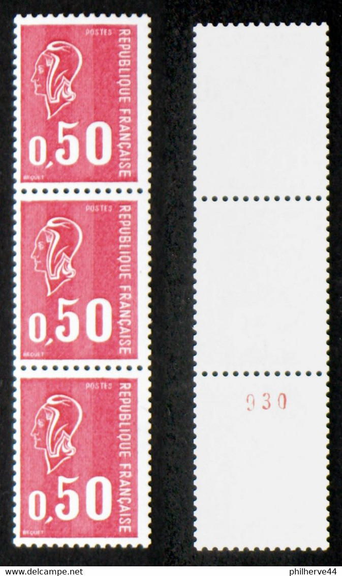 N° 1664e 50c BEQUET Roulette N° Rouge Neuf N** TB Cote 25€ - Roulettes