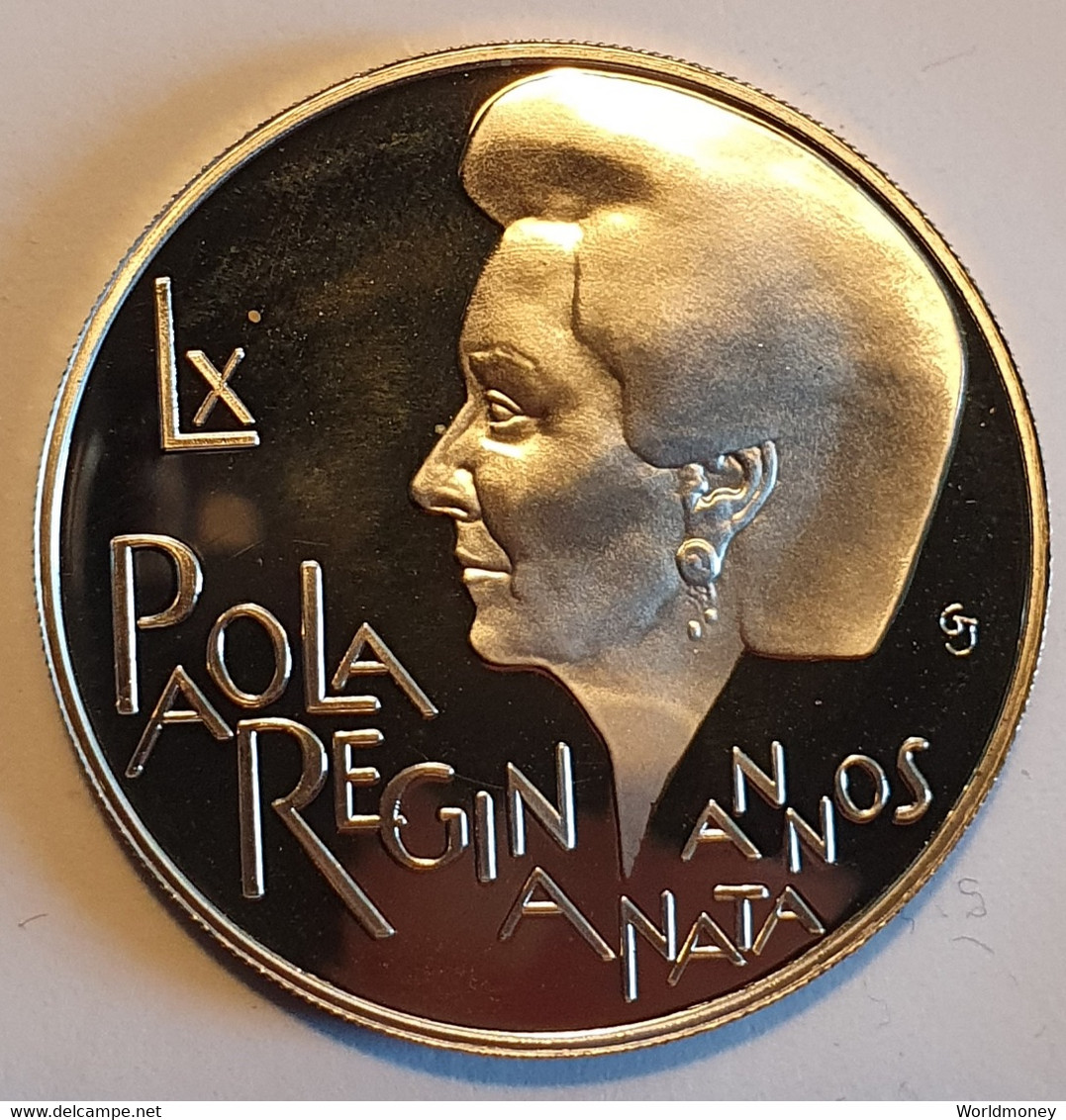 Belgium 250 Francs 1997 (PROOF) "60th Birthday Of Queen Paola" - 250 Francs