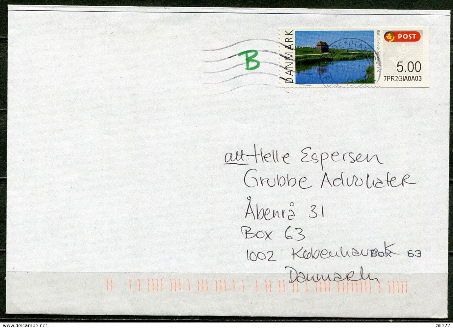 Denmark Dänemark Mi# ATM 56, Landscapes Used On Cover - Timbres De Distributeurs [ATM]