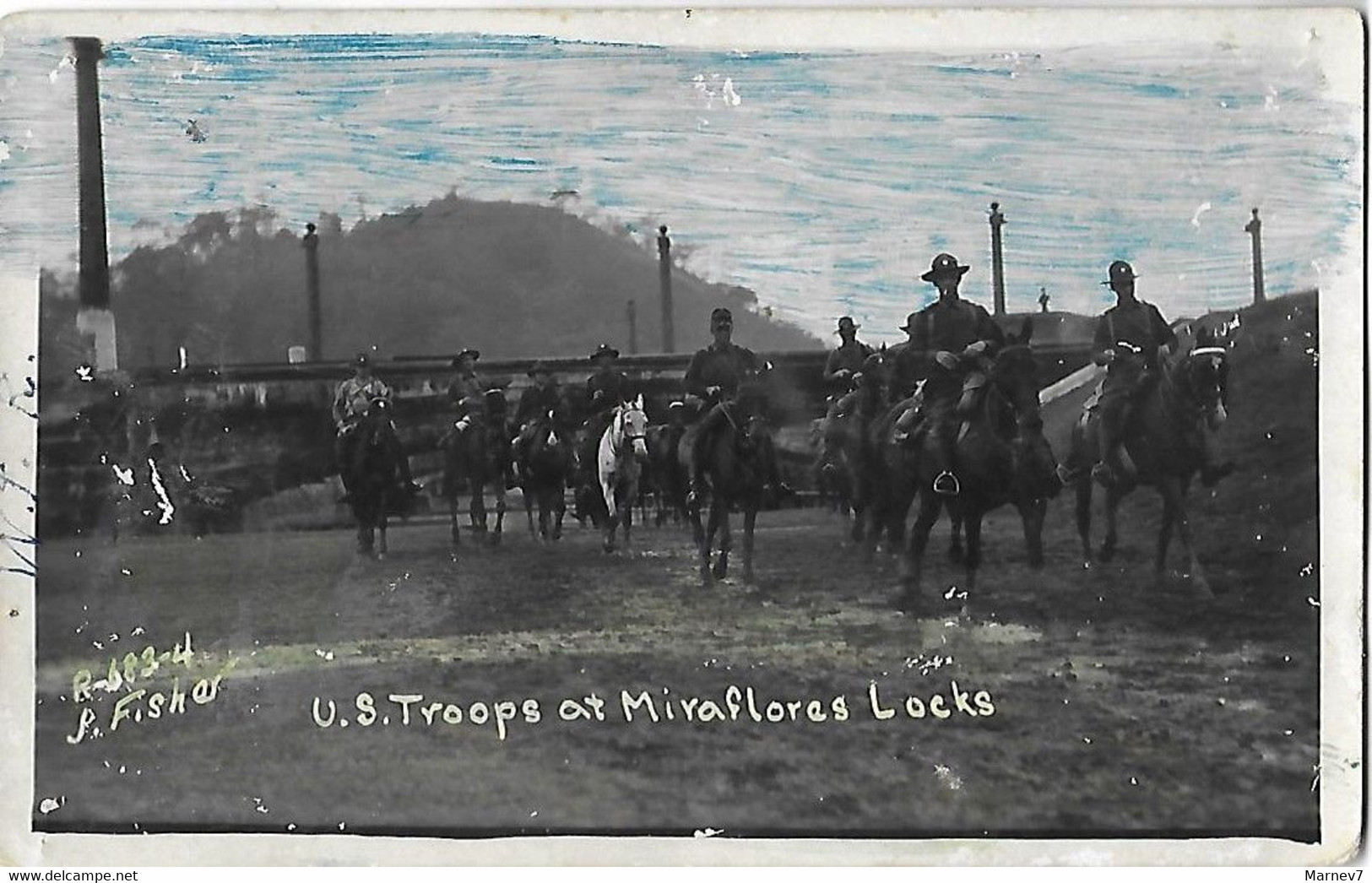 ETATS UNIS USA - U.S. Troops At Miraflores Locks - Cad Wichita Falls Texas - 1933 - Autres & Non Classés