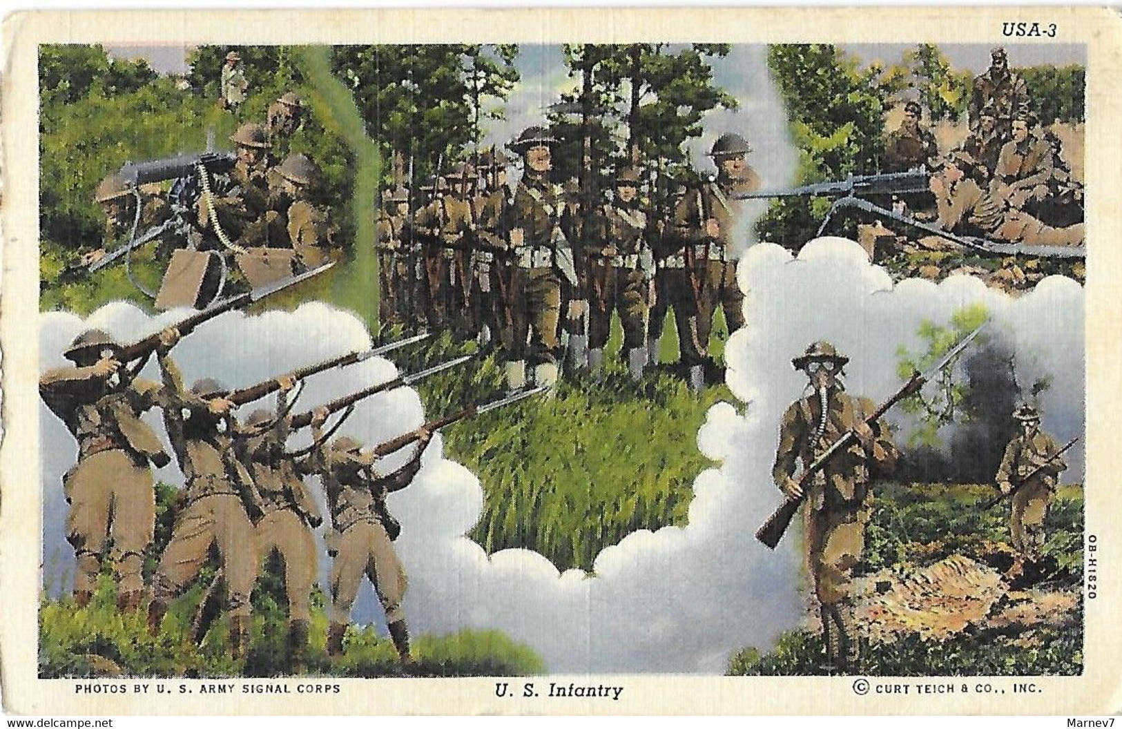 ETATS UNIS USA - U.S. Infantry - Infanterie Américaine - Armée - Army - 1941 - Otros & Sin Clasificación