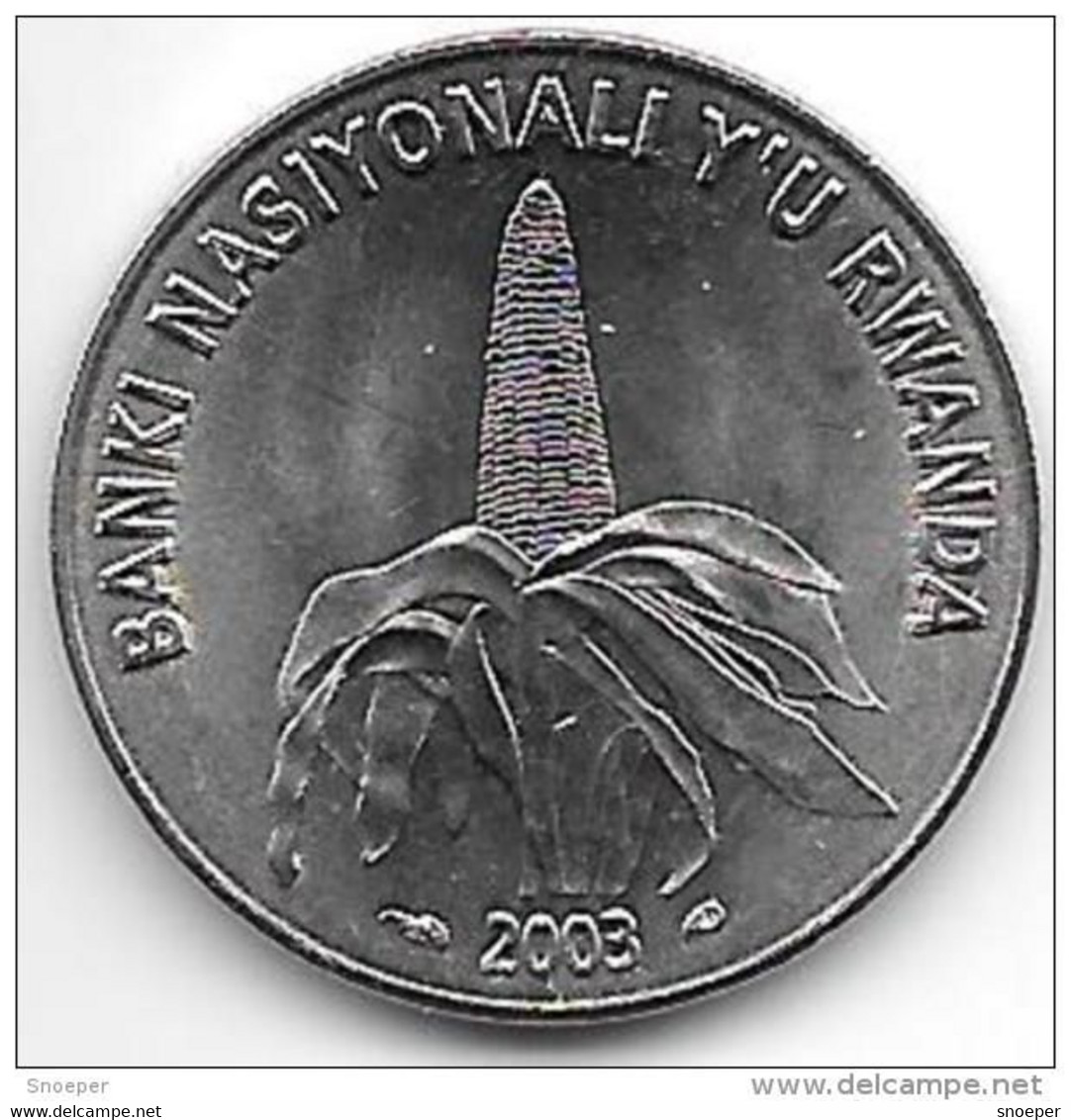 Rwanda 50 Francs 2003  Km26 - Rwanda