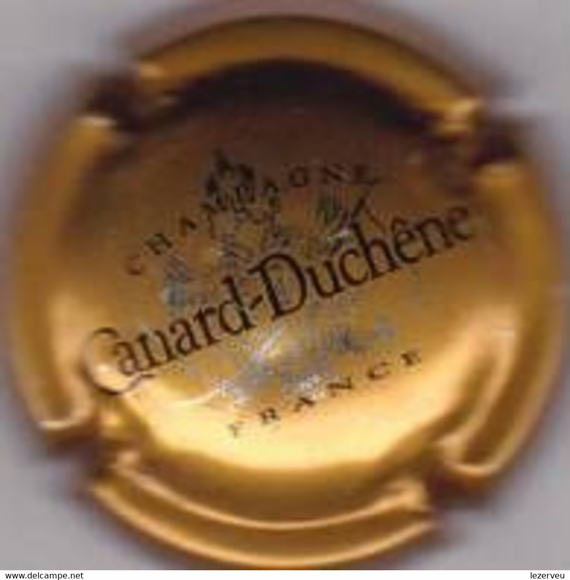 CAPSULE DE MUSELET CHAMPAGNE CANARD DUCHENE  (noir Sur Or Dessin Argenté) - Canard Duchêne