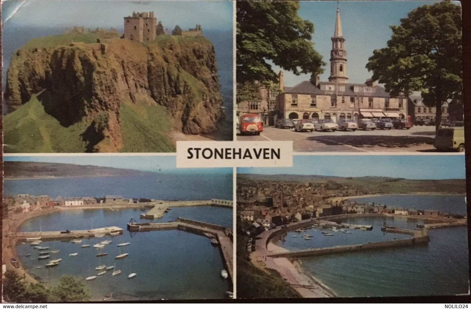 Cpm De 1977, STONEHAVEN,  MULTI VIEW - Multivues, écrite, Timbre - Aberdeenshire