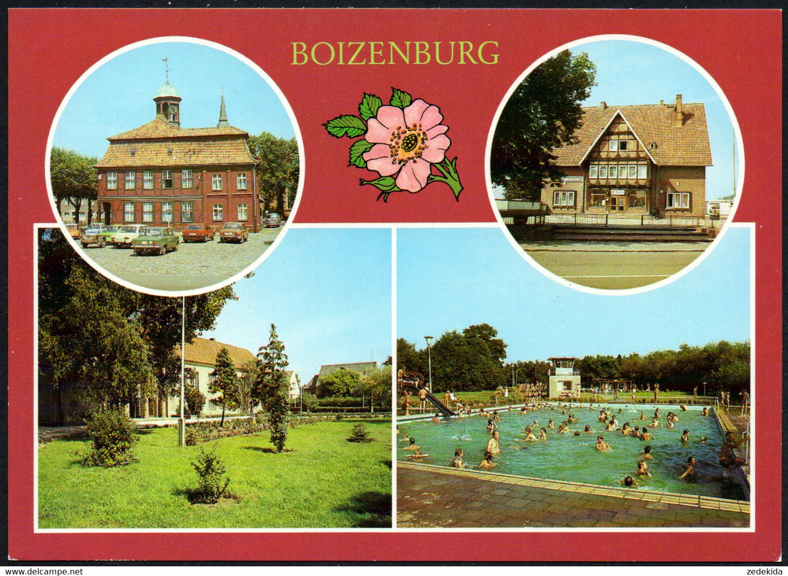 E7815 - TOP Boizenburg Rathaus Konszm Gaststätte Stadt Boizenburg Freibad - Bild Und Heimat Reichenbach - Boizenburg