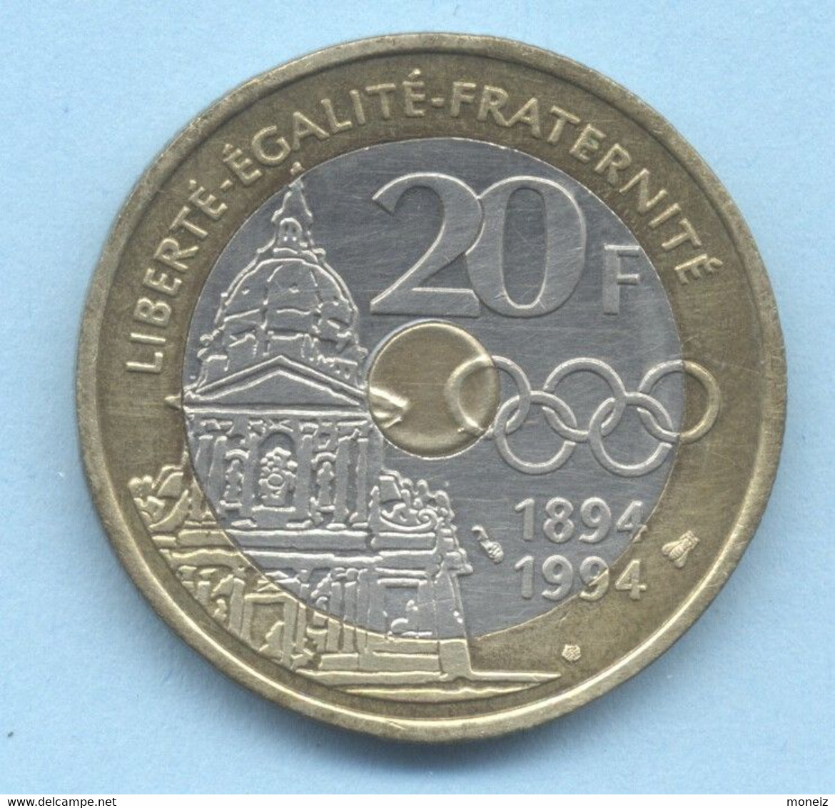 20 FRANCS 1994 COUBERTIN - 20 Francs