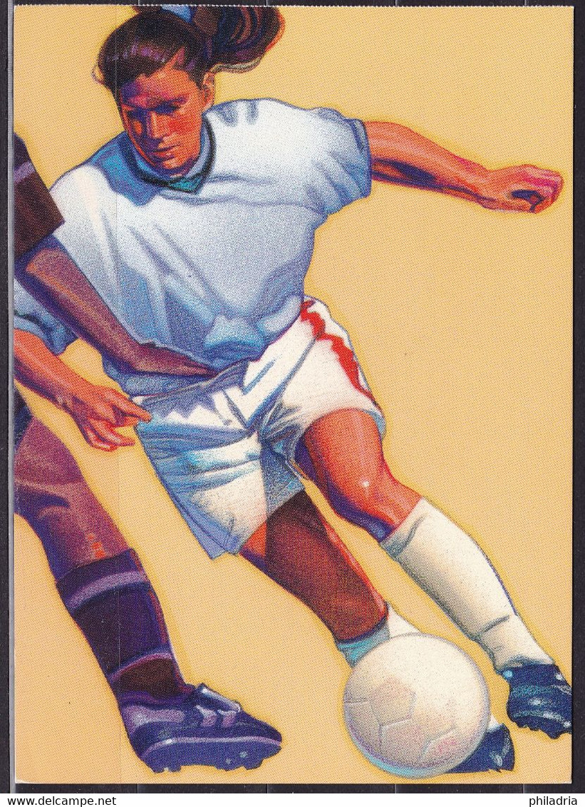 USA, 1996, Female Soccer, Illustrated Postcard - Other & Unclassified